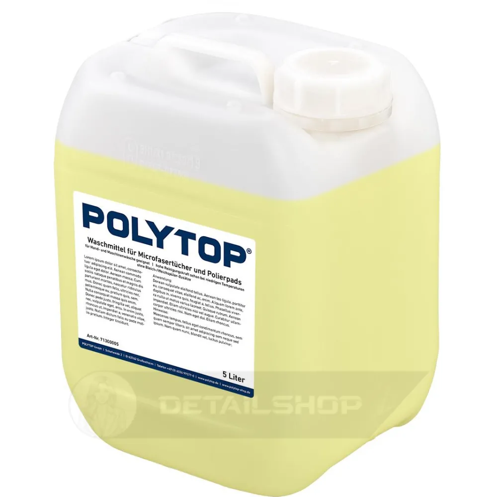  POLYTOP Microfiber Clothes & Polishing Pads, 5 L - моющий раствор для микрофибр, губок, полировальных кругов