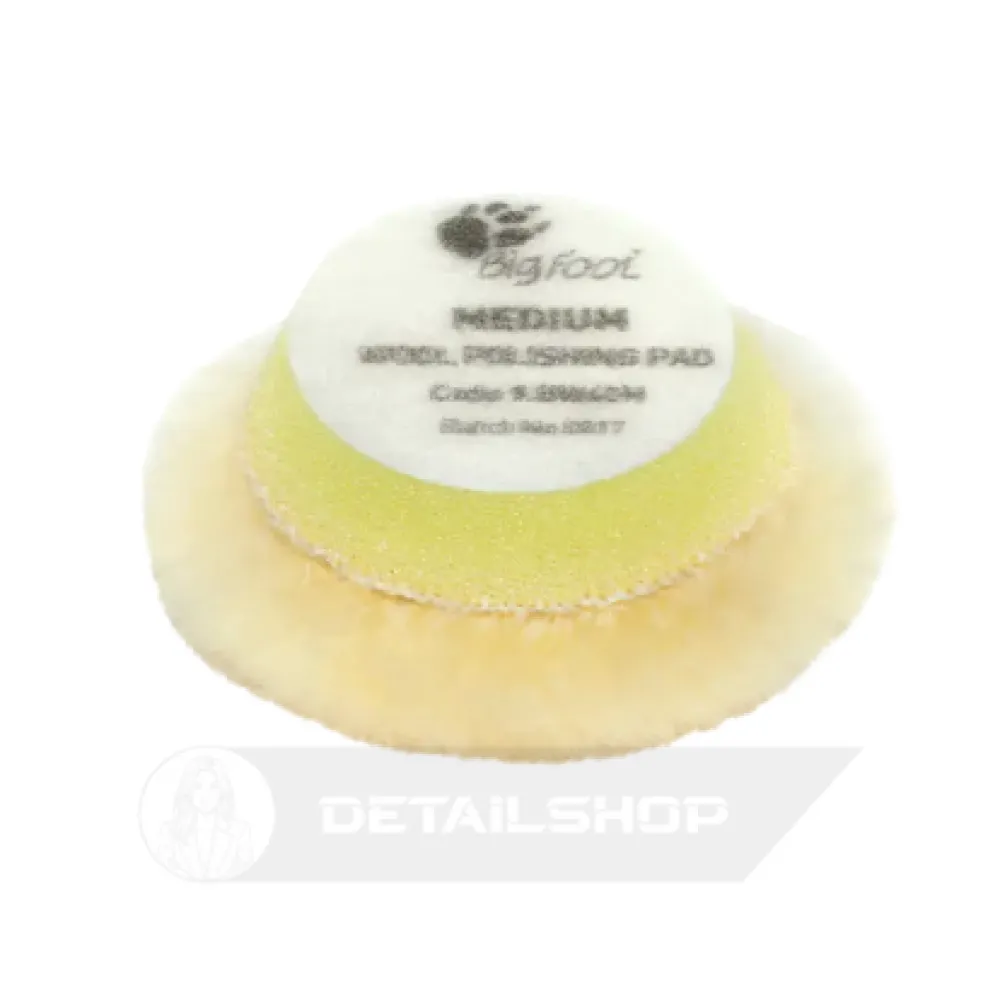 Полірувальний круг RUPES Wool Polishing Pad Меdium BW40M Ø45 mm З шерсті середньої жорсткості, Ø30/45 мм
