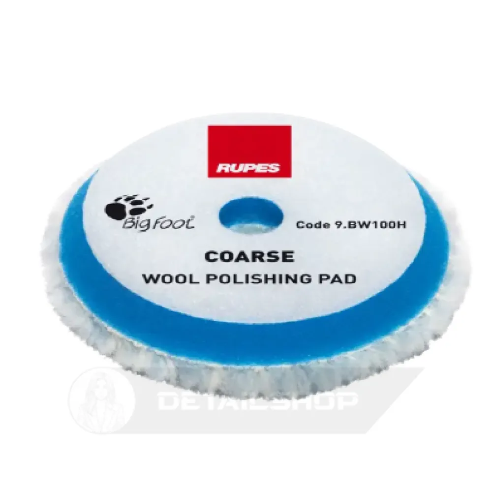 Полірувальний круг RUPES Wool Polishing Pad Coarse BW100H Ø90 mm З жорсткої шерсті, Ø80/90 мм
