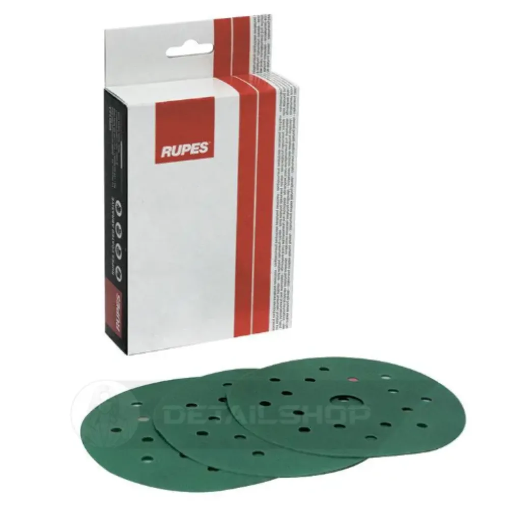 Шлифовальный круг RUPES HQ400 Film Abrasive P100 Ø150 mm 15 holes Из полиэфирной плёнки