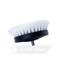 Pneumatic carpet brush white  - щітка на дрель для чистки текстилю м\'яка 30мм