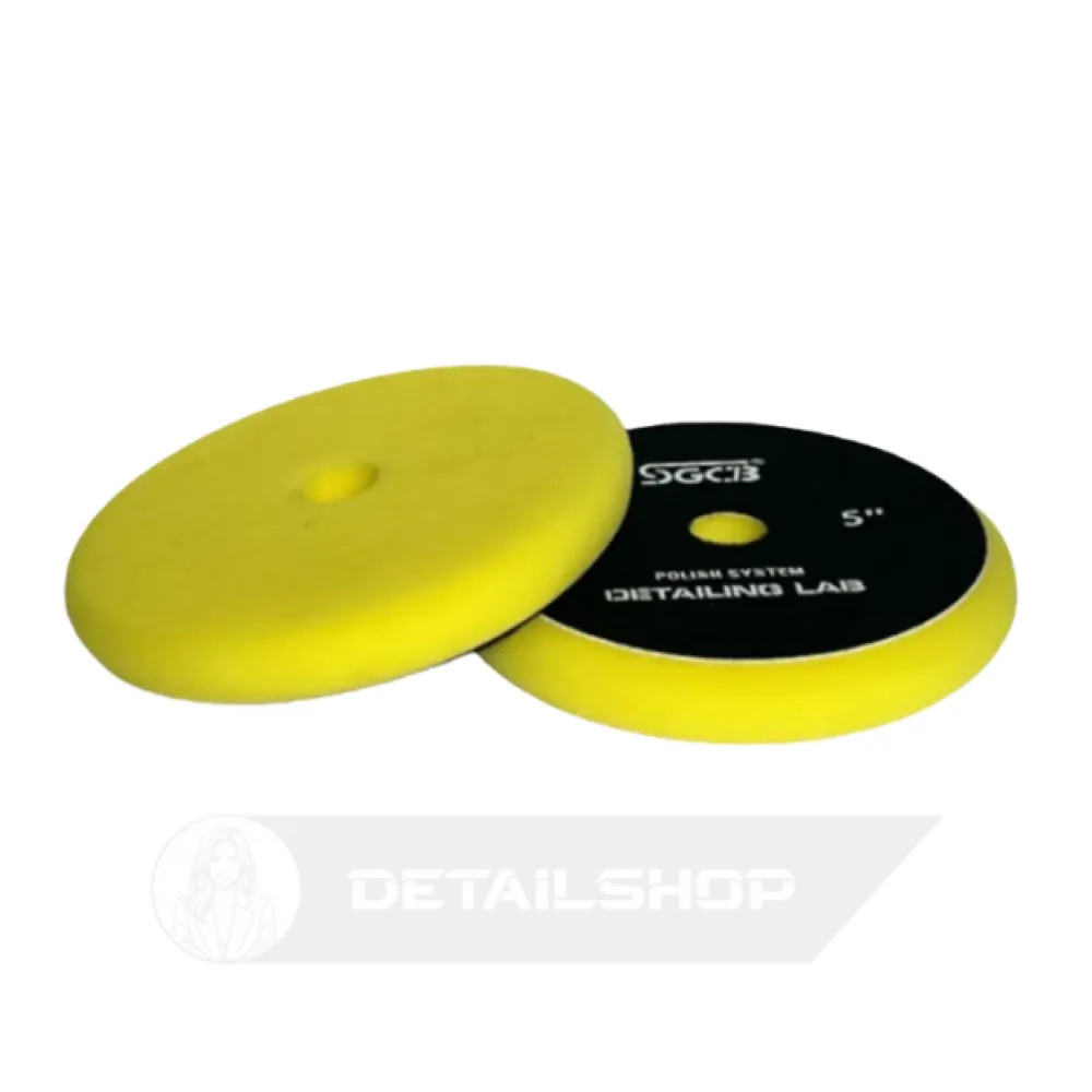 Полірувальний круг SGCB Buffing Foam Pad Yellow Ø125 mm З поролону середньої твердості, Ø130/140 мм