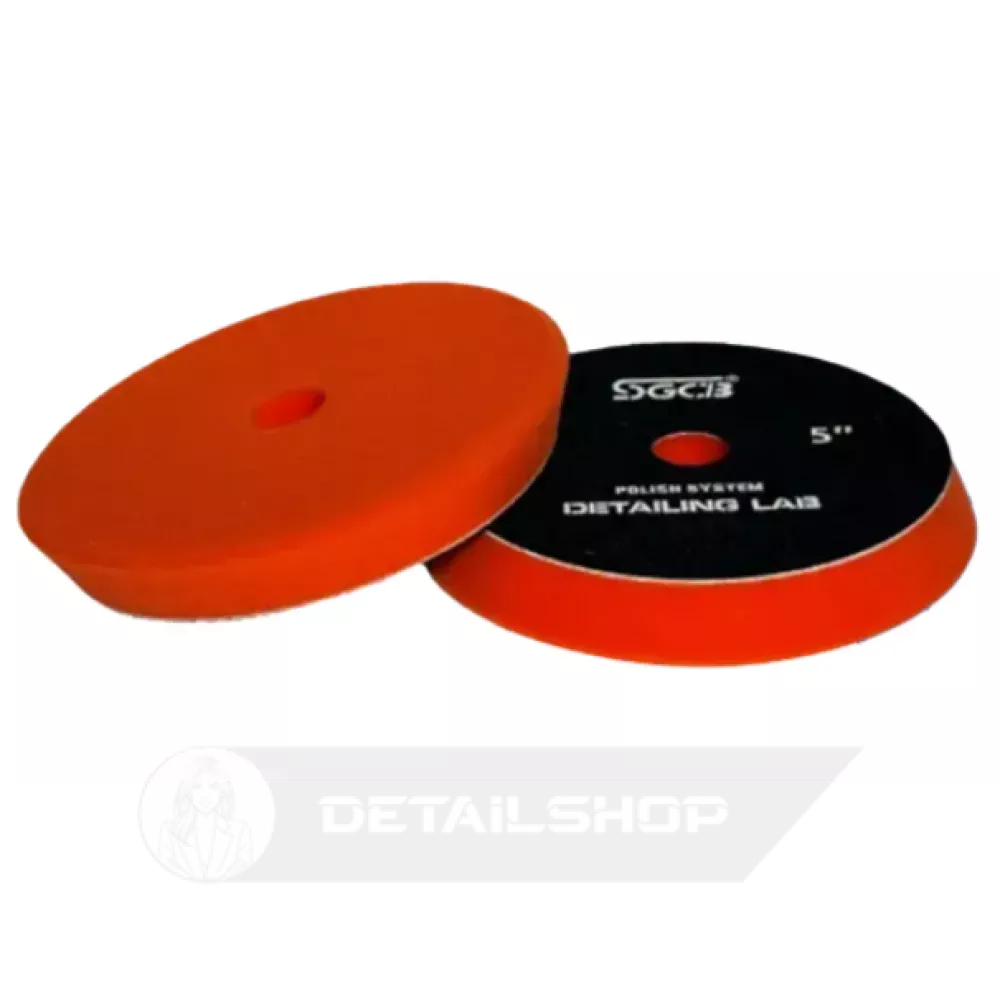 Полировальный круг SGCB Buffing Pad Orange Ø125 mm Из поролона средней твёрдости, Ø130/140 мм