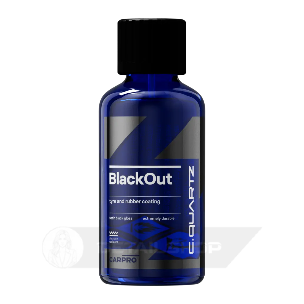 CARPRO CQuartz BlackOut 50 ml - керамическое защитное покрытие для шин и неокрашенной резины, 12+ мес