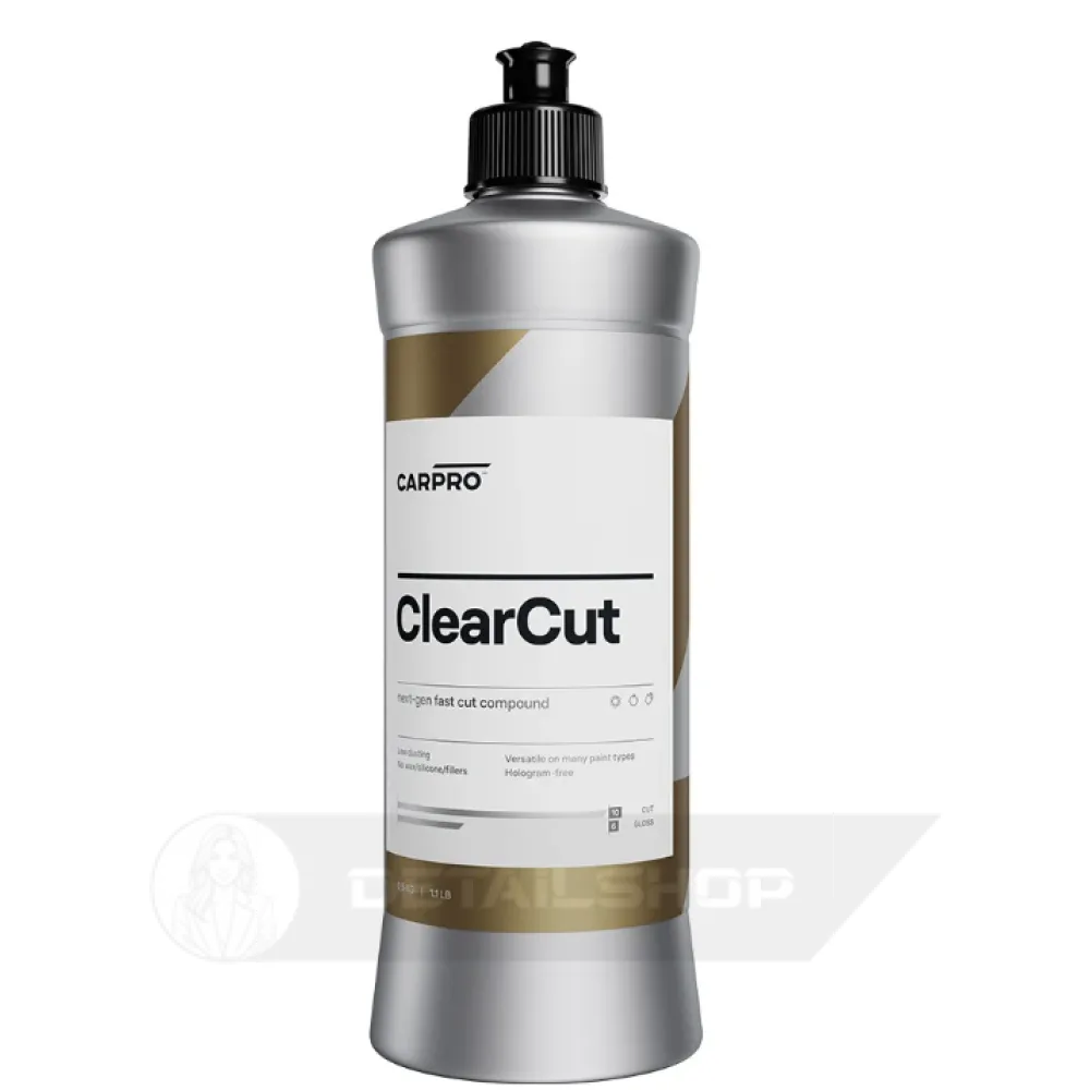 CARPRO ClearCUT 1000 ml - полировальная паста для быстрой полировки, без силикона, воска или наполнителей