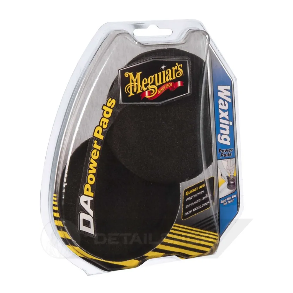 Meguiars DA Waxing Power Pads - набір м'яких кругів для нанесення воску, 2 шт