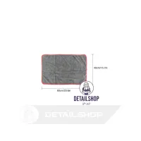 Edge wax towel - Микрофибра оверлочная 40х60 СЕРАЯ