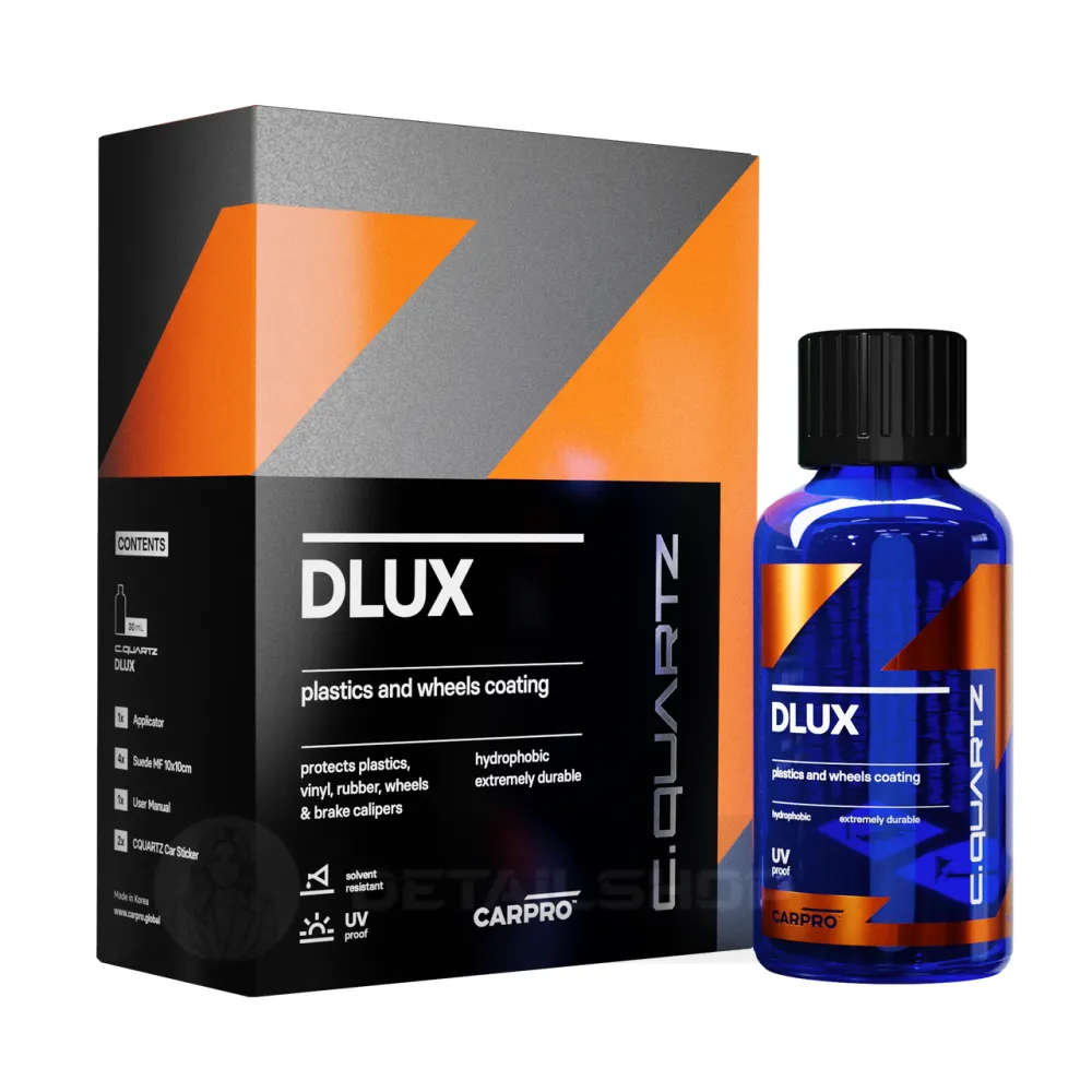 CARPRO CQuartz DLUX kit, 30 ml - защитное керамические покрытие для дисков и пластика, 12 мес +