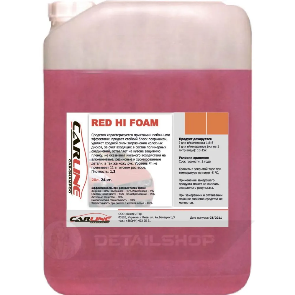 CarLine RED HI FOAM Пена