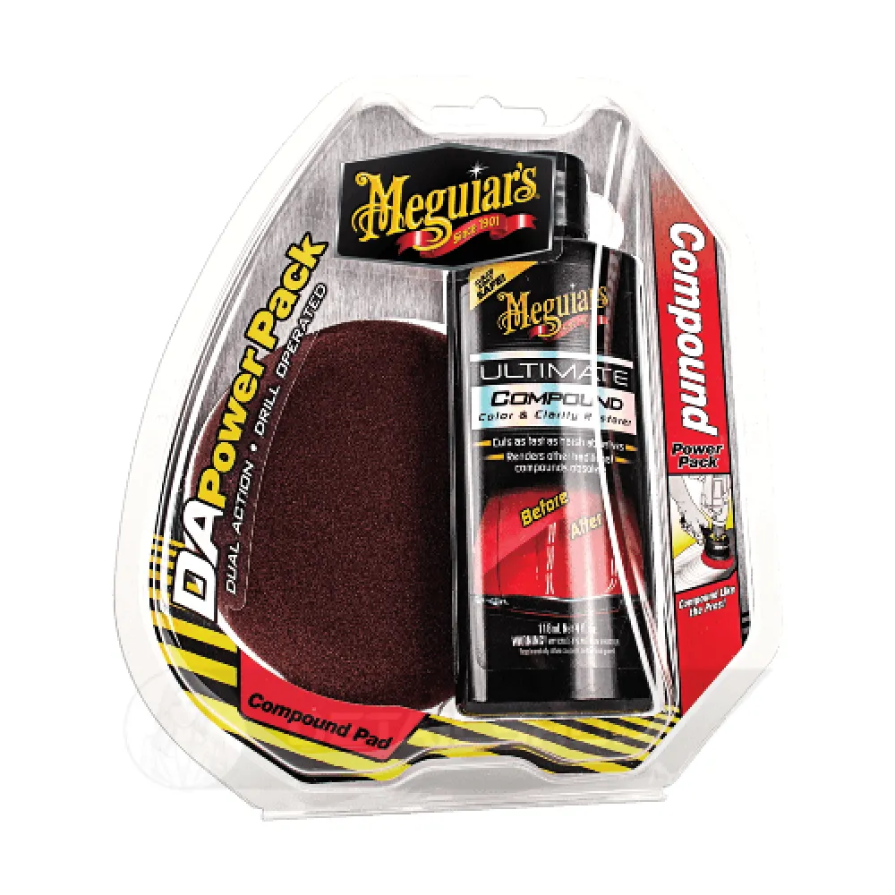 Meguiars DA Compound Power Pack Набір для полірування кузова крок 1