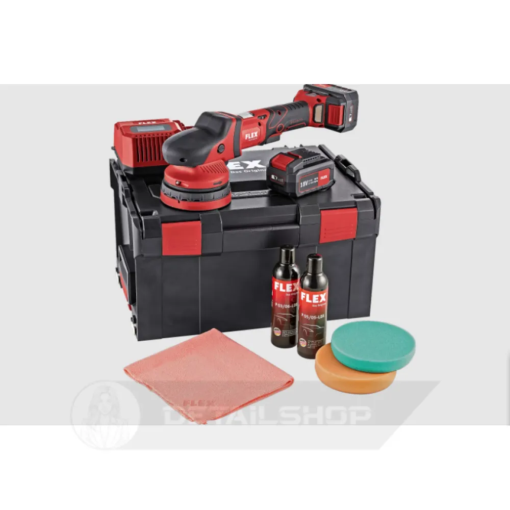 XCE 8 125 18.0-EC/5.0 P-Set   НАБІР Акумуляторна ексцентрикова полірувальна машина з примусовим приводом 18,0