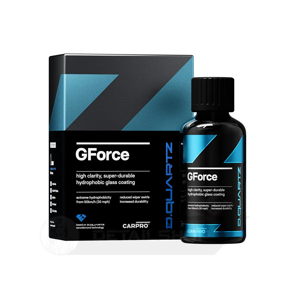 CARPRO DQuartz GForce 10 ml -  сверхпрочное гидрофобное покрытие для стекол на основе наноалмазной технологии, 24 мес