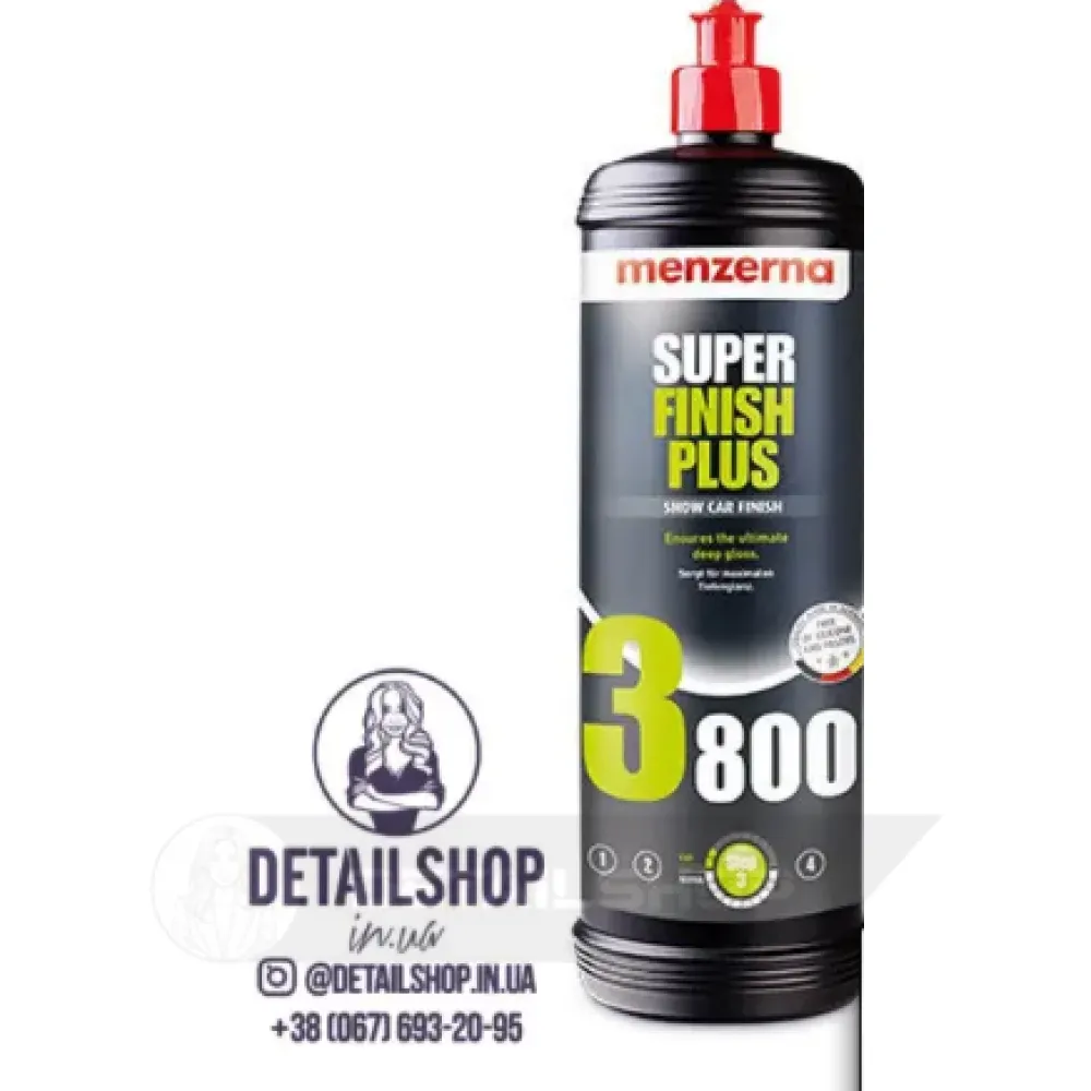 Menzerna Super Finish Plus 3800 - антиголограммная полировальная паста 1л,