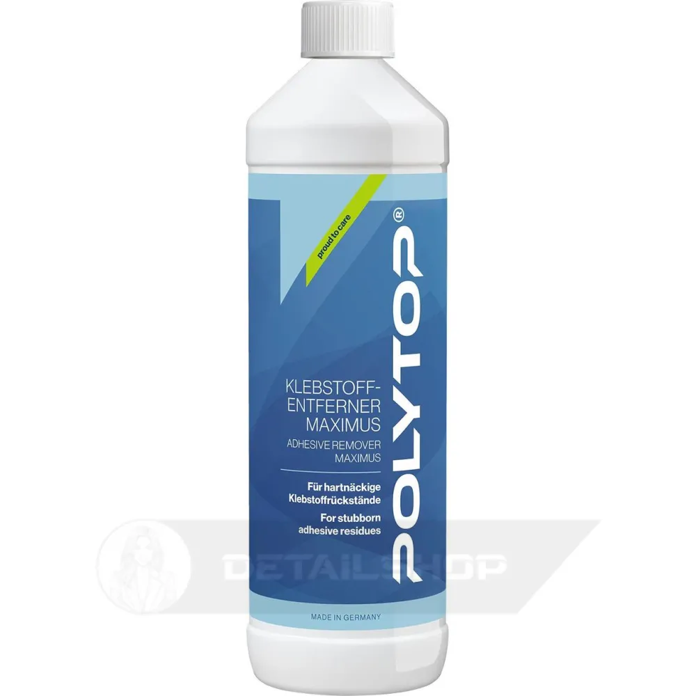РOLYTOP Adhesive Remover Maximus 1000 ml - засіб для видалення клею, слідів від гуми, жиру, фарби, смоли.