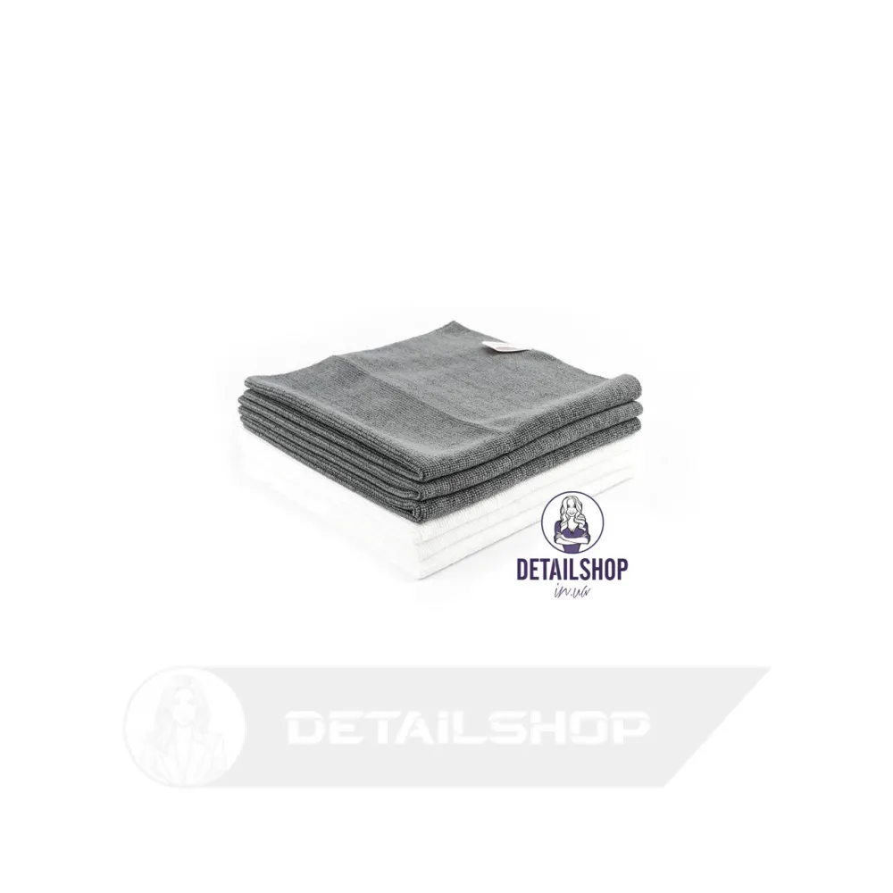 Dust MF Cleaning Towel - микрофибра без оверлока двусторонняя для сушки и протирки 40х40 СЕРАЯ