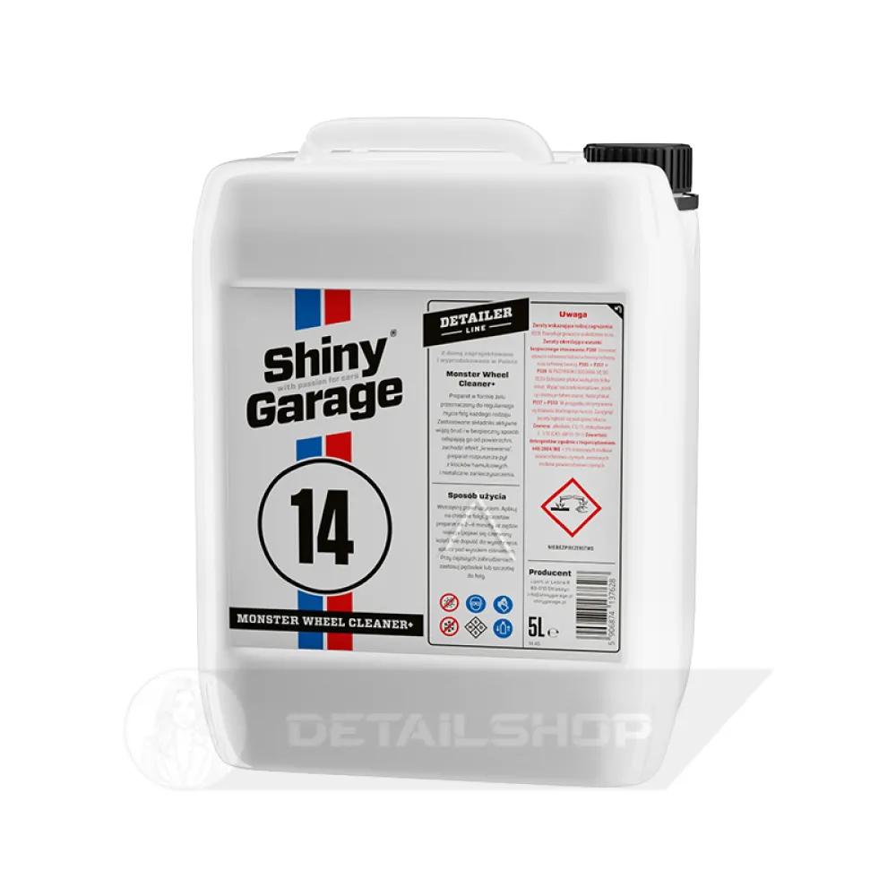 Очищувач колесних дисків Shiny Garage Monster Wheel Cleaner Plus, 5л