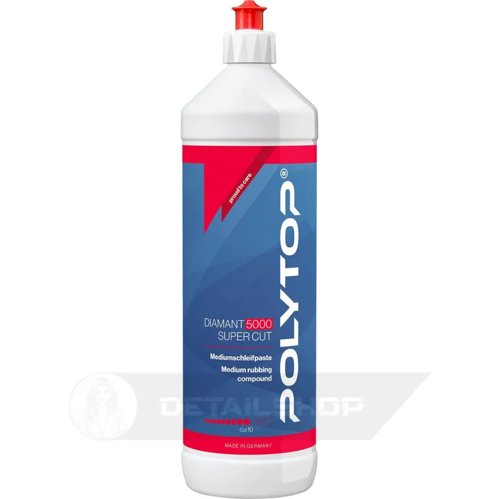POLYTOP Diamant 5000 Super Cut 1000 ml - профессиональная интенсивная шлифовальная паста 