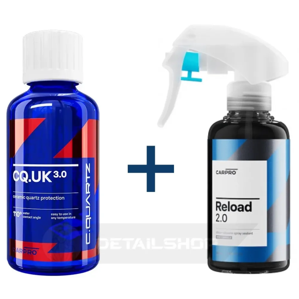 CARPRO CQuartz UK 50 ml - набор для легкого нанесения керамического покрытия для ЛКП и полиуретановых плёнок, 24 мес +