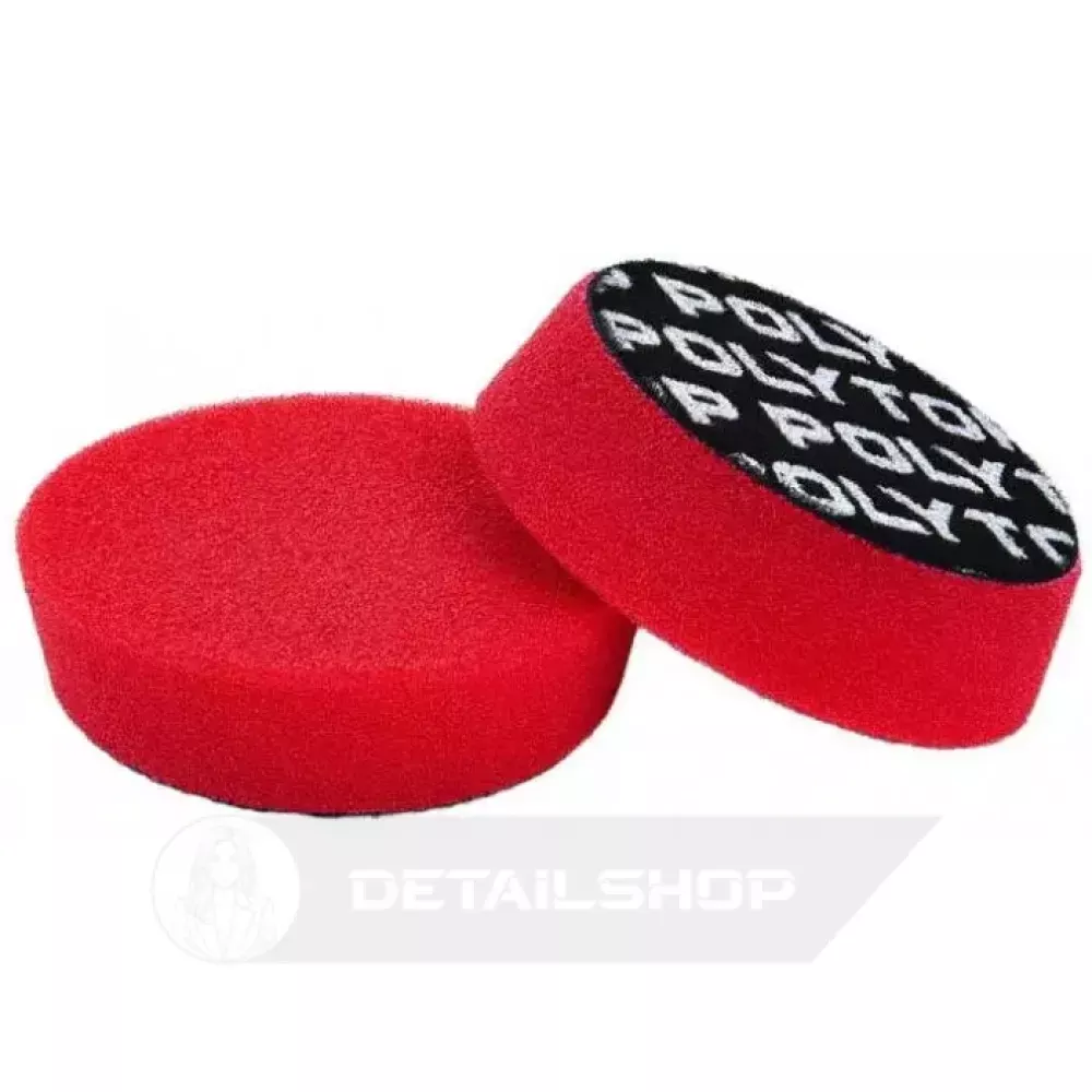 POLYTOP Cutting Pad red eccentric 90 x 25 mm - полировочный круг, режущий, красный