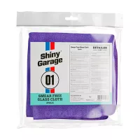 Набір із двох фібр для чищення скла Shiny Garage Smear Free Glass Cloth, 40х40см