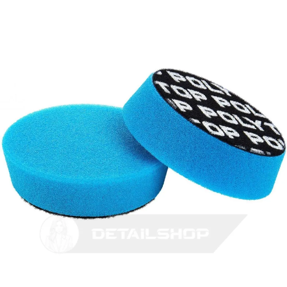 POLYTOP Medium Cutting Pad blue eccentric 90 x 25 mm - полировочный круг синий, средней жесткости