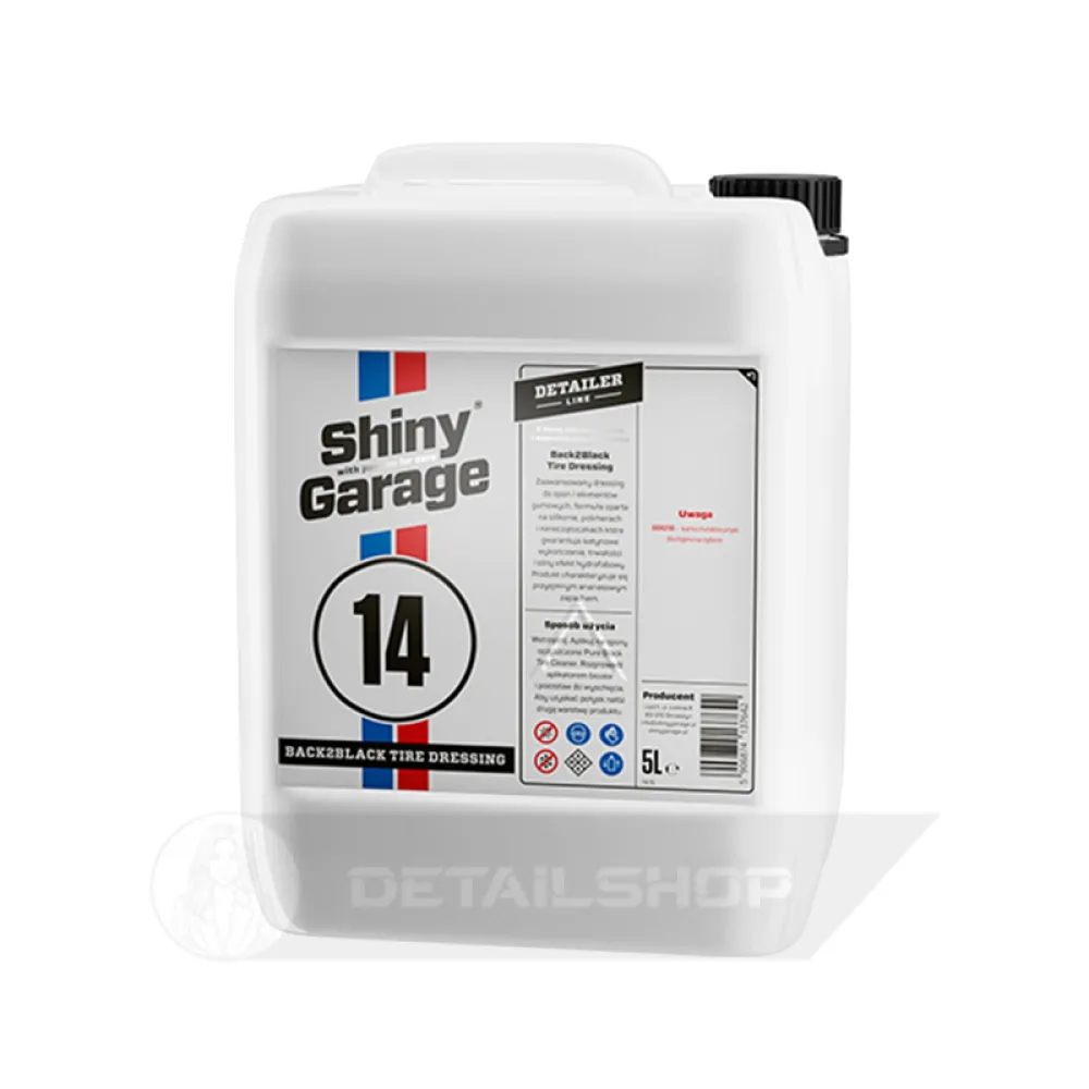 Засіб для догляду за шинами з SiO2 (кераміка) Shiny Garage Back2Black Polymer Tire Dressing, 5л