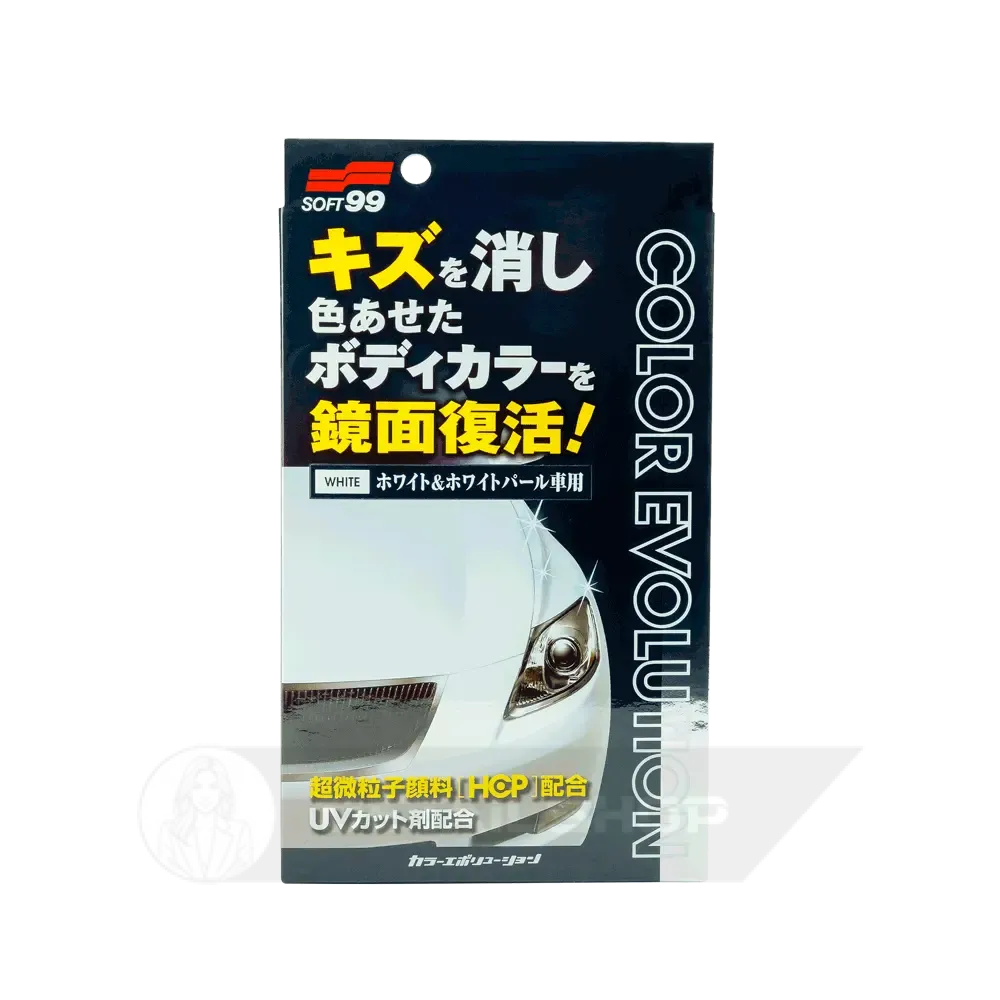 SOFT99 Color Evolution White 100мл - кольорозбагачувальна поліроль для відновлення кольору білих авто
