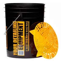 Ведро с грязеуловителем Work Stuff Detailing Bucket Yellow & Separator Для мойки автомобиля